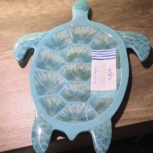 Coastal Turtle Melamine Plate